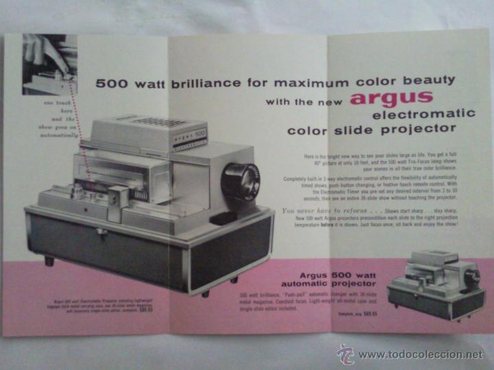 C&aacute;mara de fotos: CATALOGO EN INGLES, PROYECTOR ARGUS, ELECTROMATIC - Foto 2