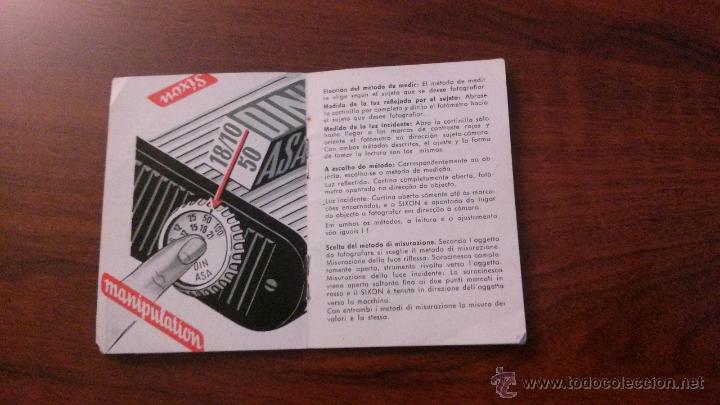 C&aacute;mara de fotos: MANUAL INSTRUCCIONES S&Iacute;XON - Foto 2