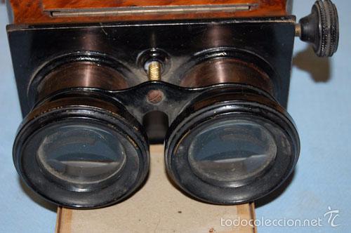 C&aacute;mara de fotos: VISOR DE MANO EN MADERA DE RA&Iacute;Z CON LENTES REGULABLES - Foto 2