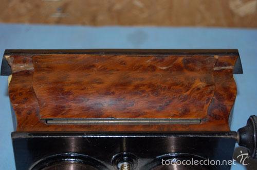 C&aacute;mara de fotos: VISOR DE MANO EN MADERA DE RA&Iacute;Z CON LENTES REGULABLES - Foto 3