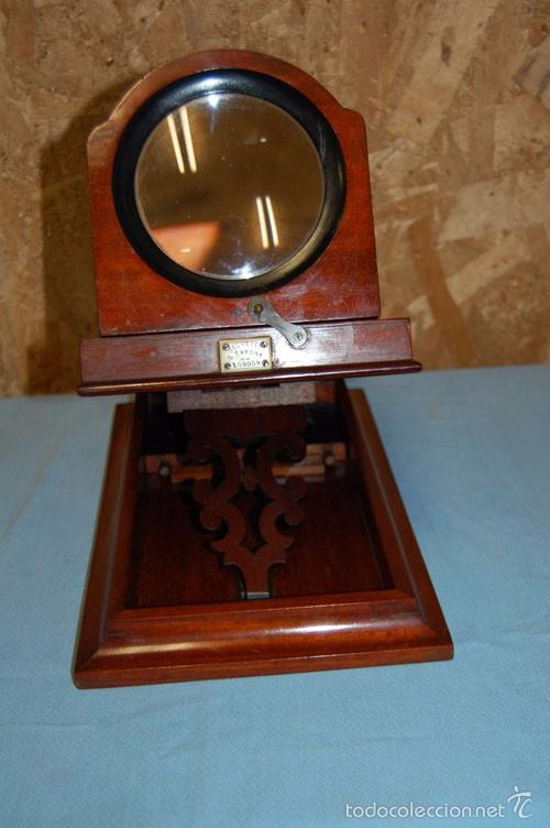 C&aacute;mara de fotos: VISOR DE MESA ESTEROSC&Oacute;PICO DE SOBREMESA EN MADERA DE CAOBA - Foto 8