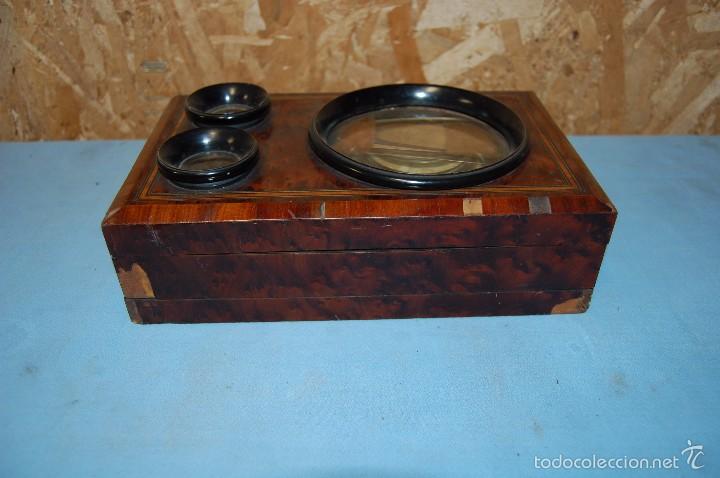 C&aacute;mara de fotos: VISOR ESTEROSC&Oacute;PICO DE SOBREMESA EN MADERA DE RA&Iacute;Z ERABLE - Foto 7