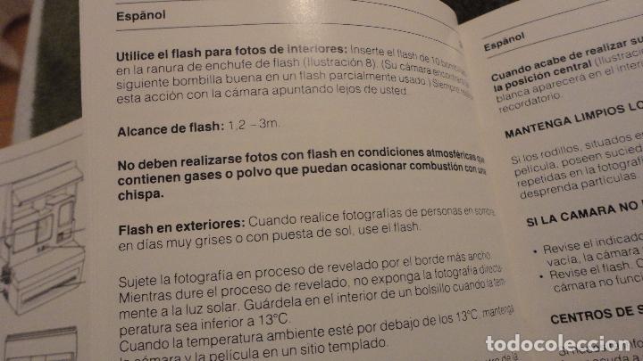 C&aacute;mara de fotos: FOLLETO INSTRUCCIONES.POLAROID. - Foto 4