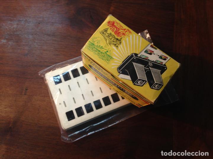 Fotocamere: VISOR ESTEREOSC&Oacute;PICO LESTRADE MAS DIAPOSITIVAS. FRANCIA. CIRCA 1960.