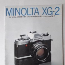 Cámara de fotos: MINOLTA XG-2 // CATALOGO / MANUAL. Lote 189415235