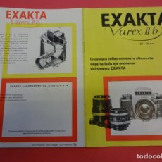 Cámara de fotos: EXA EXAKTA. VAREX II B. 24 X 36 MM. CATÁLOGO ACCESORIOS. Lote 175106678