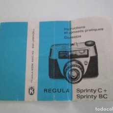 Appareil photos: REGULA SPRINTY C+ / BC // MANUAL INSTRUCCIONES AÑOS 60/70 . Lote 133470638