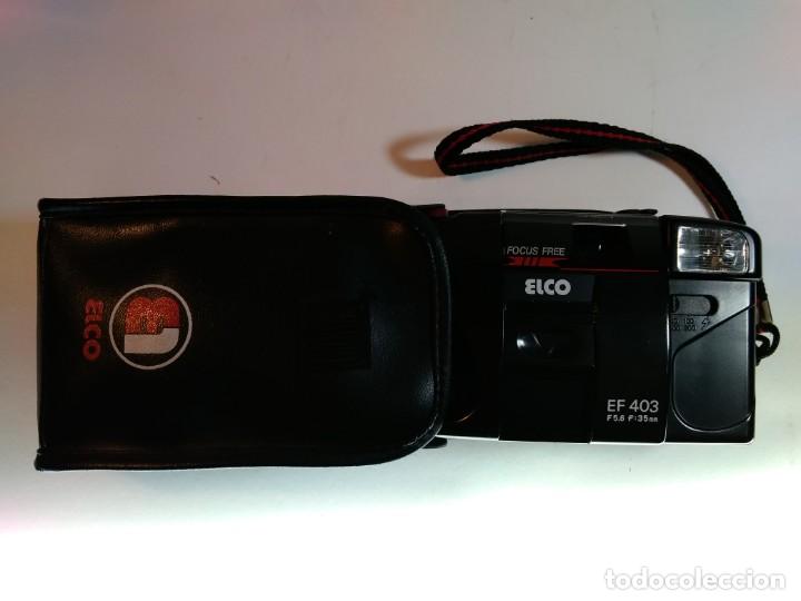 Cámara de fotos: Cámara fotográfica Elco EF-403 de 35mm. Conservada en su funda y caja original. - Foto 4 - 141597138