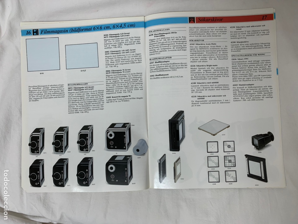 C&aacute;mara de fotos: HASSELBLAD CATALOGO PUBLICIDAD 1990 - Foto 8