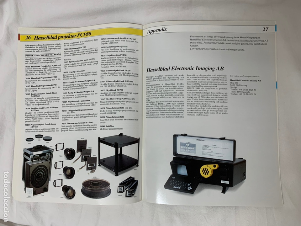 C&aacute;mara de fotos: HASSELBLAD CATALOGO PUBLICIDAD 1990 - Foto 12
