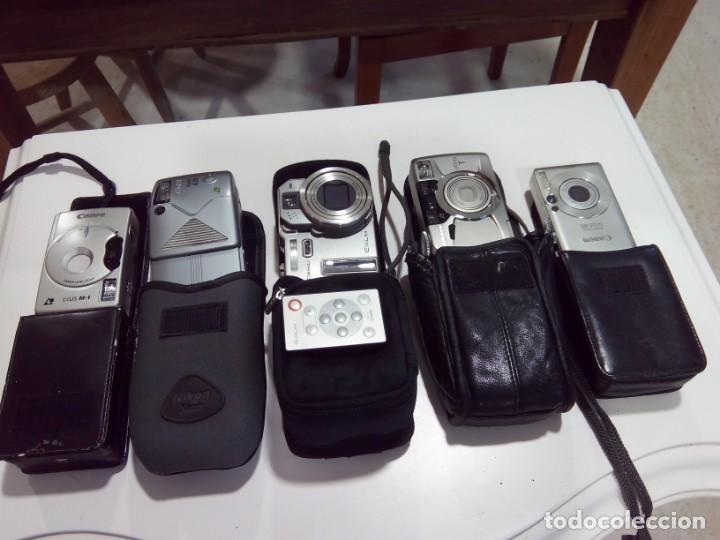 C&aacute;mara de fotos: LOTE DE 5 C&Aacute;MARAS DIGITALES, CON FUNDA - Foto 1