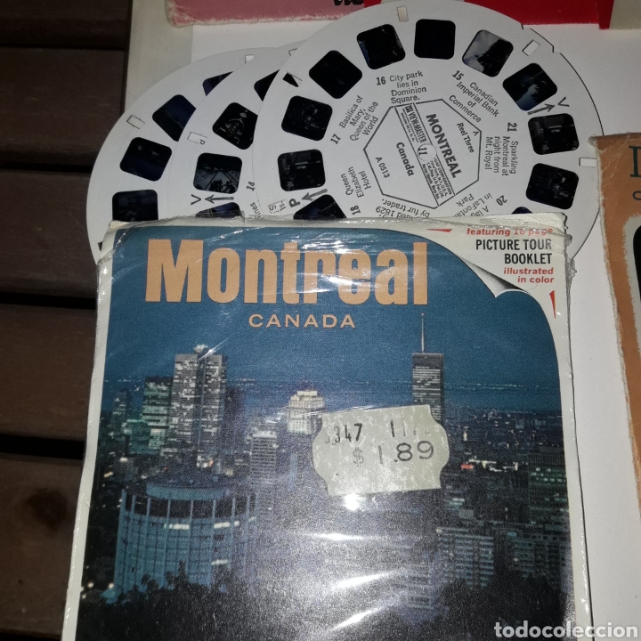 C&aacute;mara de fotos: View-master 12 discos de Canada en 4 sobres de 3 - Foto 2