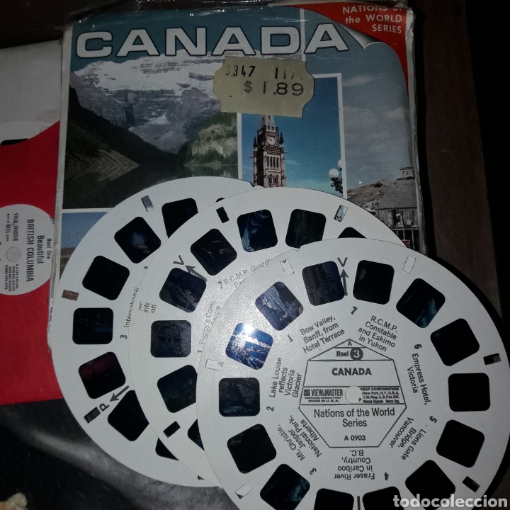 C&aacute;mara de fotos: View-master 12 discos de Canada en 4 sobres de 3 - Foto 3