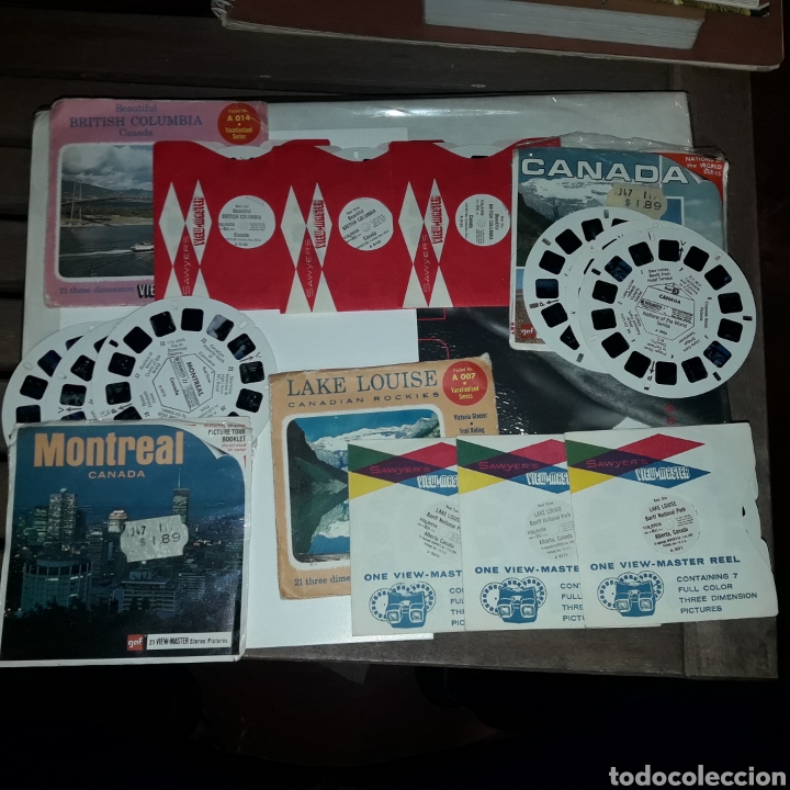 C&aacute;mara de fotos: View-master 12 discos de Canada en 4 sobres de 3 - Foto 1