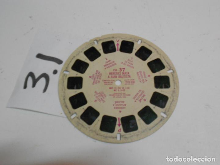 C&aacute;mara de fotos: ANTIGUO DISCO EN TRES DIMENSIONES PARA VIEW MASTER A&Ntilde;OS 50 - HERODES MATA A JUAN BAUTISTA