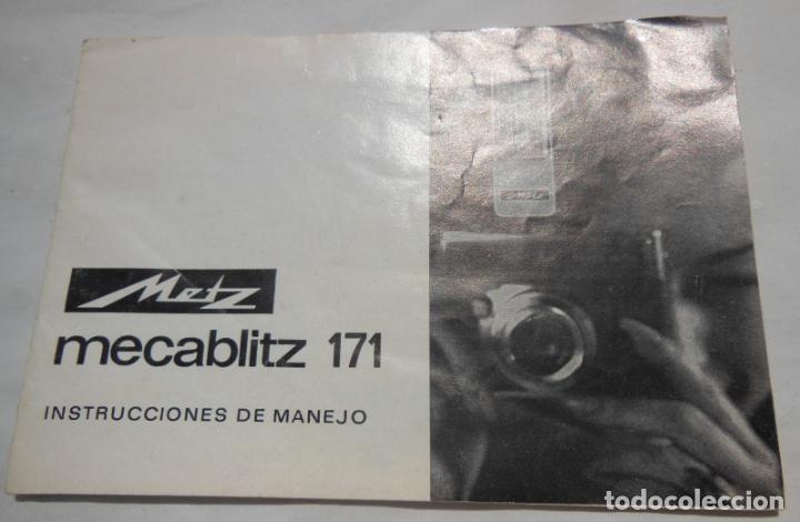 Photo camera: METZ MECABLITZ 171. Instrucciones de Manejo. 1967