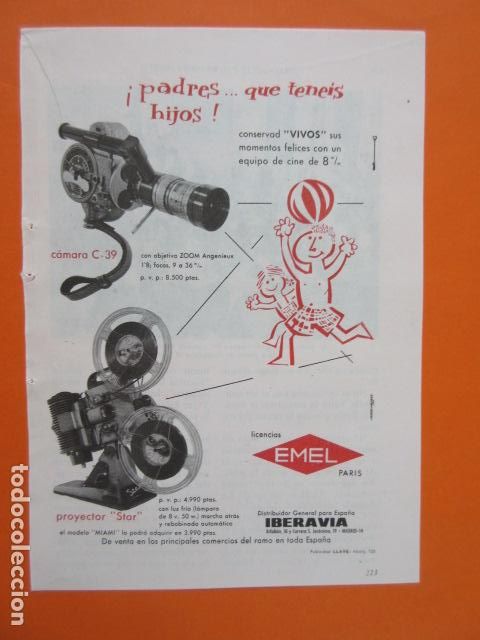 Photo camera: PUBLICIDAD 1962 - IBERAVIA STAR EMEL