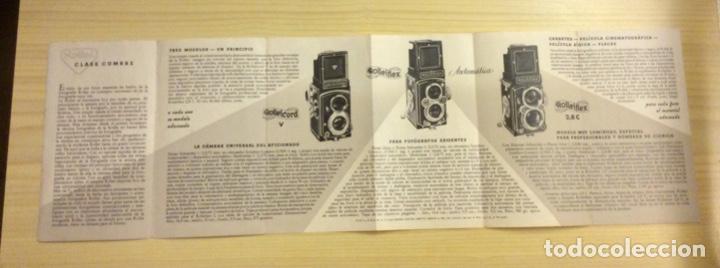 C&aacute;mara de fotos: INSTRUCCIONES ROLLEIFLEX AUTOMATICA. - Foto 3