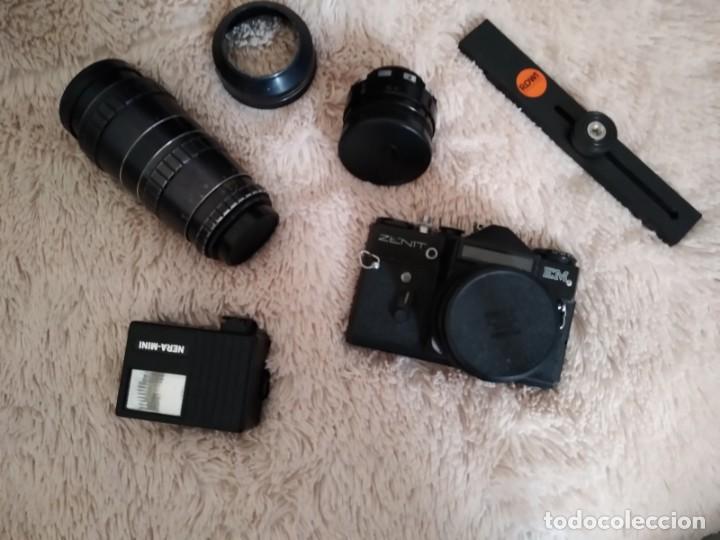 C&aacute;mara de fotos: Camara Zenit Em con 2 tele objetivos - Foto 1
