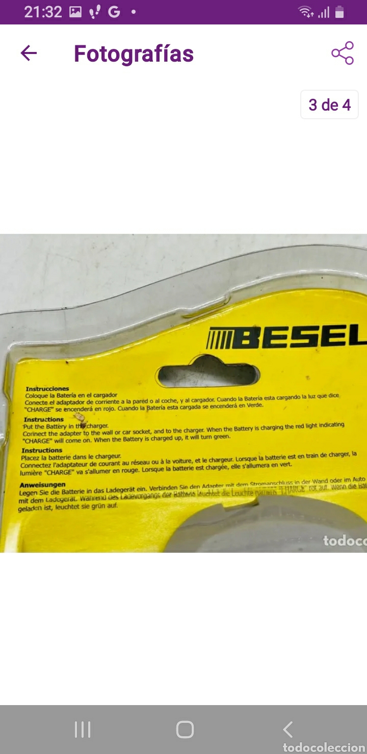C&aacute;mara de fotos: Besel, cargador de bater&iacute;a de litio - Foto 2