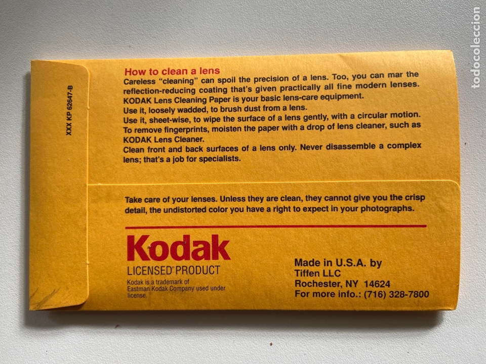 C&aacute;mara de fotos: Kodak Lens cleaning paper - Foto 3