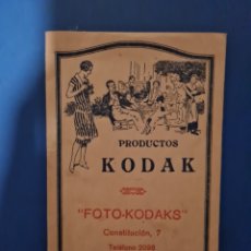 Câmaras de fotos: PRODUCTOS KODAK-PORTA FOTOS DE CRISTAL 1932 VALLADOLID. Lote 312045373