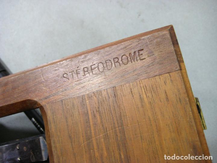 C&aacute;mara de fotos: CHASSIS DE MADERA STEREODROME GAUMONT. VISOR - Foto 6