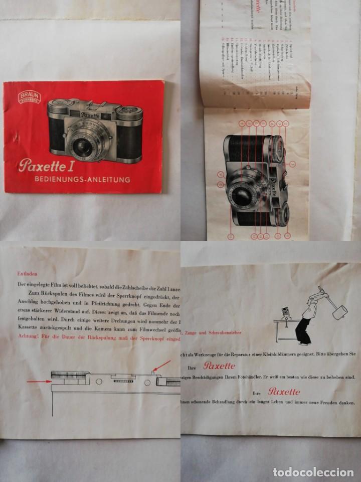Photo camera: ANTIGUO MANUAL DE INSTRUCCIONES / OLD MANUAL: PRAXETTE I / BEDIENUNGS-ANLEITUNG