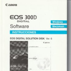 Cámara de fotos: SOFTWARE CANON EOS DIGITAL SOLUTION (MANUAL Y CD). Lote 331618928