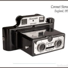 Cámara de fotos: CORONET 3D STEREO. CAMARA INGLESA DE 1953 EN PERFECTO ESTADO.. Lote 340166083