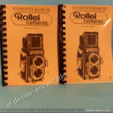 Cámara de fotos: ROLLEIFLEX. ROLLEI CAMERAS. GUIA DE COLECCIONISTAS. ARHUR EVANS. REIMPRESION 1990. 2 CUADERNOS. Lote 360571515
