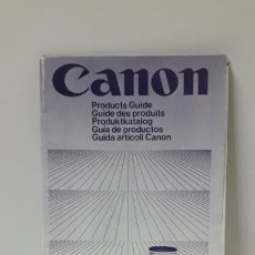 Cámara de fotos: GUIA DE PRODUCTOS CANON . PRINTED IN JAPAN . ORIGINAL AÑO 1983