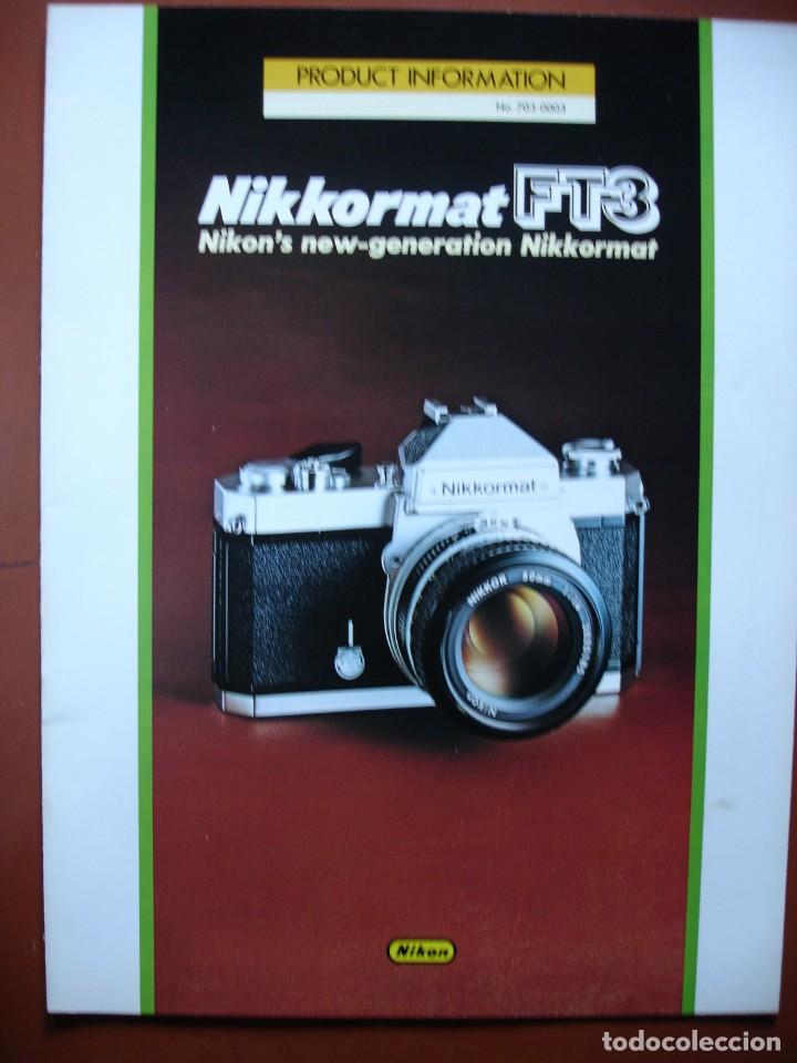 C&aacute;mara de fotos: CATALOGO NIKKORMAT FT3.FOLIO.8 PG - Foto 1
