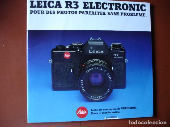 C&aacute;mara de fotos: CATALOGO LEITZ LEICA R3ELECTRONIC.39 PG FRANCES - Foto 1