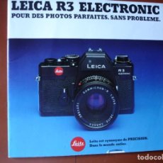 Cámara de fotos: CATALOGO LEITZ LEICA R3ELECTRONIC.39 PG FRANCES. Lote 363550185