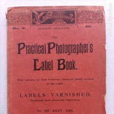 Cámara de fotos: PRACTICAL PHOTOGRAPHERS LABEL BOOK. Lote 364033931