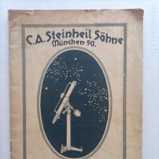 Cámara de fotos: C.A. STEINHEIL CATALOGO DE ASTRONOMÍA 1922. Lote 364450406