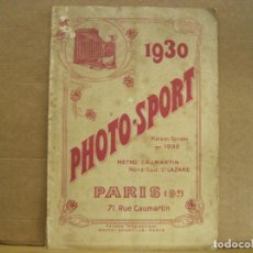 Cámara de fotos: PHOTO SPORT-AÑO 1930-CAMARAS FOTOGRAFICAS-CATALOGO PUBLICIDAD FOTOGRAFIA-VER FOTOS-(K-7482)
