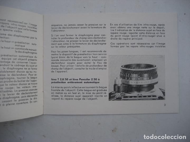 C&aacute;mara de fotos: Exakta. Varex II a. 1961. Catalogo Frances - Foto 2
