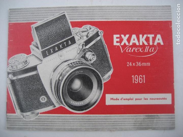 C&aacute;mara de fotos: Exakta. Varex II a. 1961. Catalogo Frances - Foto 1