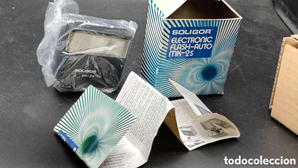 C&aacute;mara de fotos: Auto Flash soligor electronic mk-2s, caja original e instrucciones - Foto 4