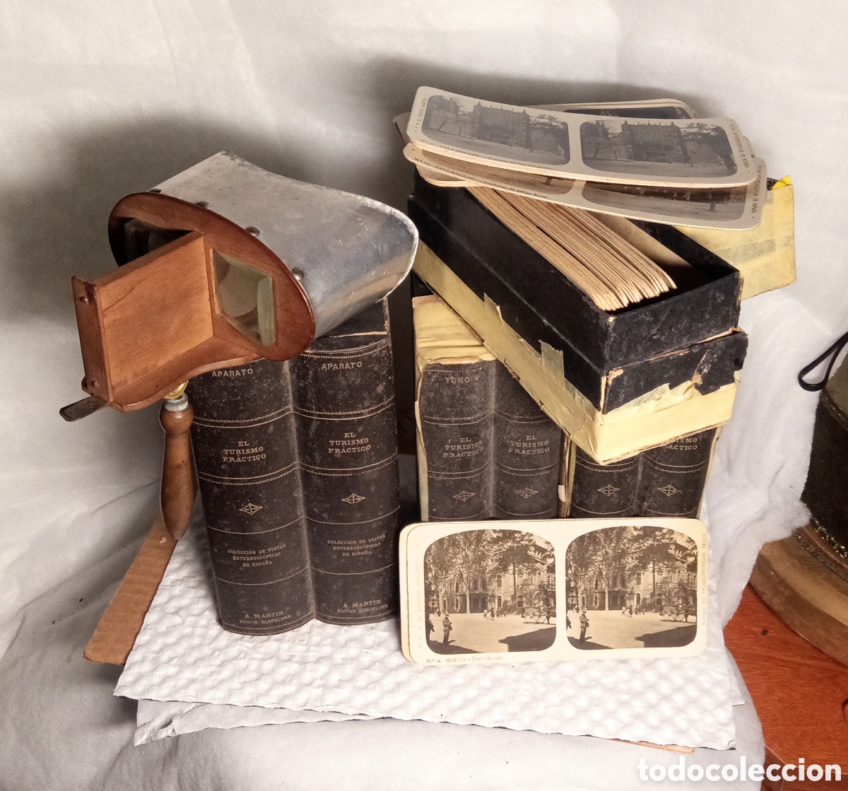 C&aacute;mara de fotos: 1910 -- tarjetas est&eacute;reo + Visor 3D Colecci&oacute;n Vistas Estereosc&oacute;picas de Espa&ntilde;a ed. A. Mart&iacute;n