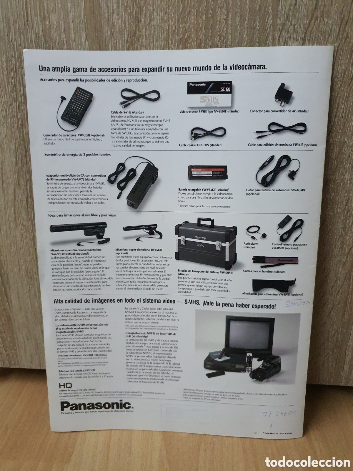C&aacute;mara de fotos: Panasonic NV-MS1 S-VHS 625 - Foto 2