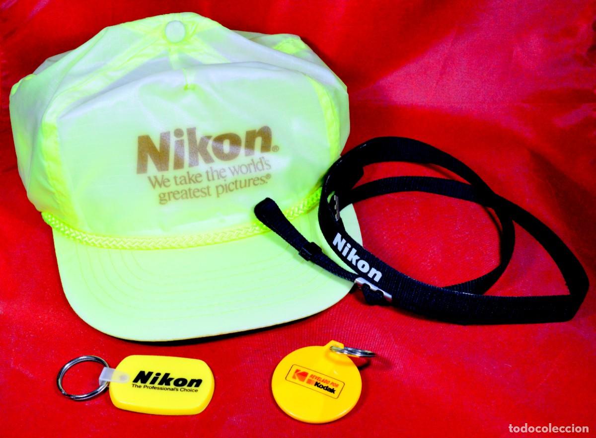 C&aacute;mara de fotos: Gorra NIKON, correa, llavero - Foto 1
