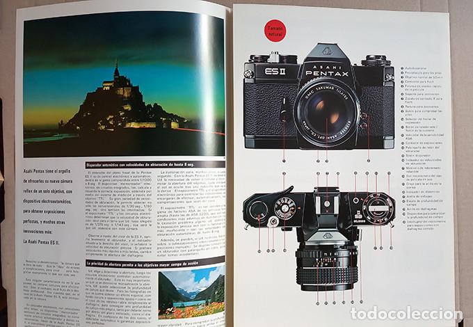 C&aacute;mara de fotos: Asahi Pentax ESII. Tr&iacute;ptico en espa&ntilde;ol, 1975 - Foto 2
