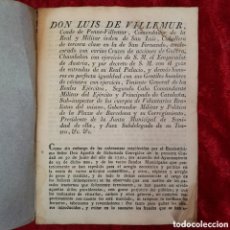 Cámara de fotos: DOC-548. DON LUIS DE VILLEMUR, CONDE DE PENNE-VILLEMUR, COMENDADOR DE LA REAL Y MILITAR ÓRDEN...1828