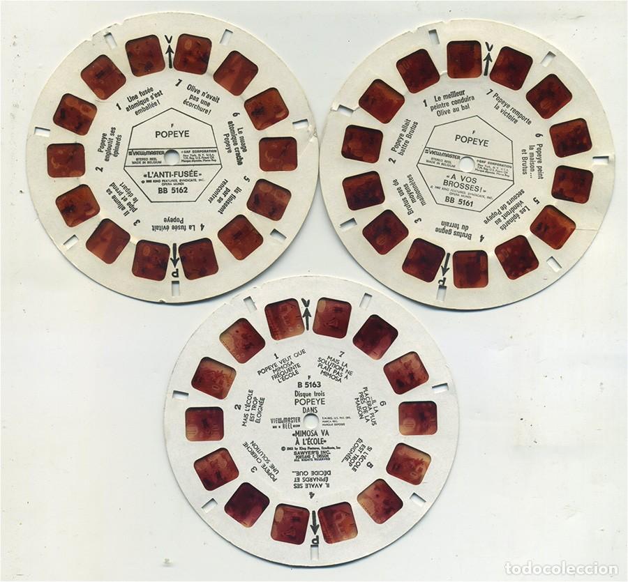 C&aacute;mara de fotos: VIEW MASTER POPEYE 3 DISCOS CON 21 IM&Aacute;GENES EN 3D - Foto 1