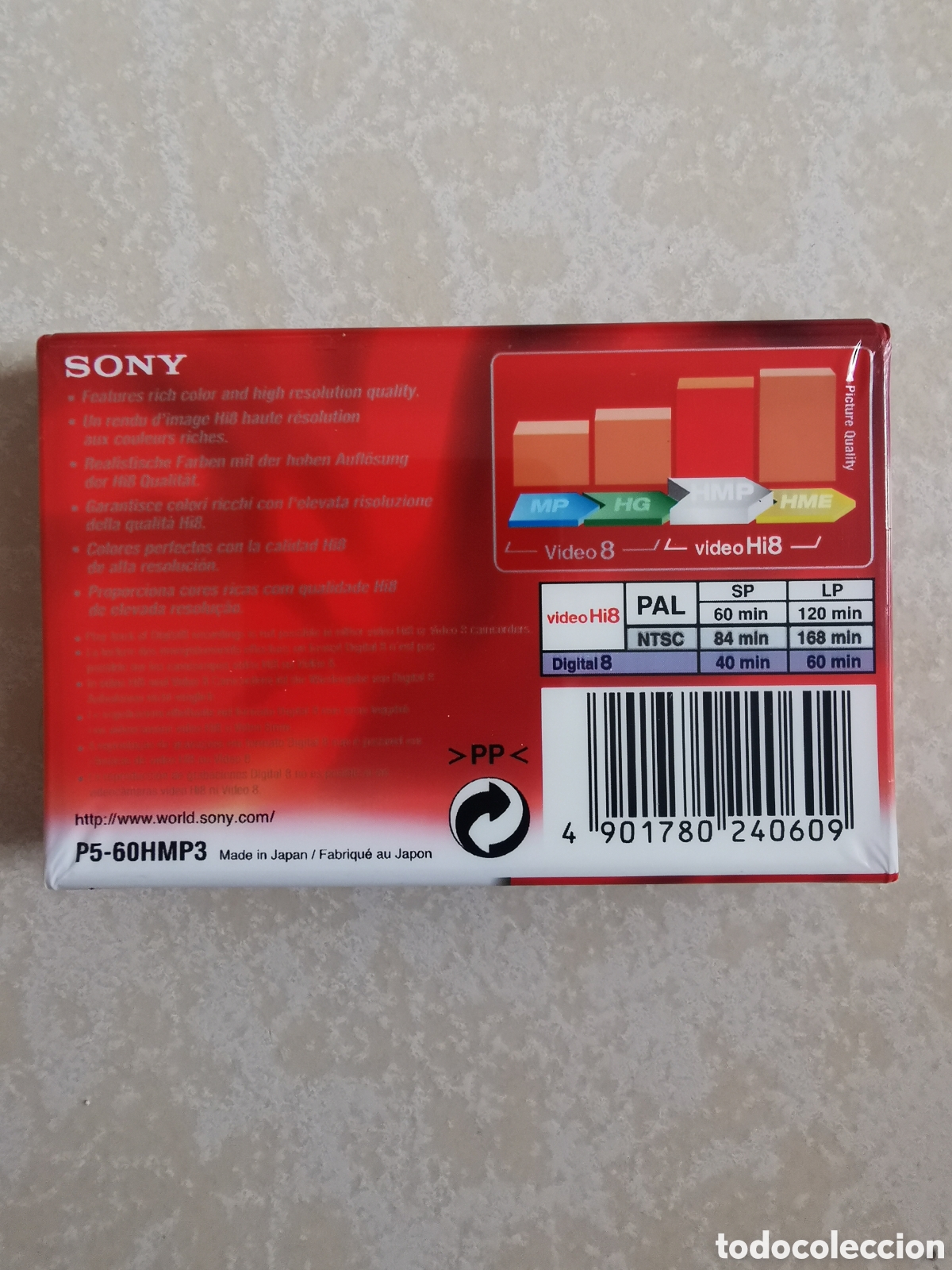 C&aacute;mara de fotos: Sony Hi8 HMP 60 videocassette - Foto 3