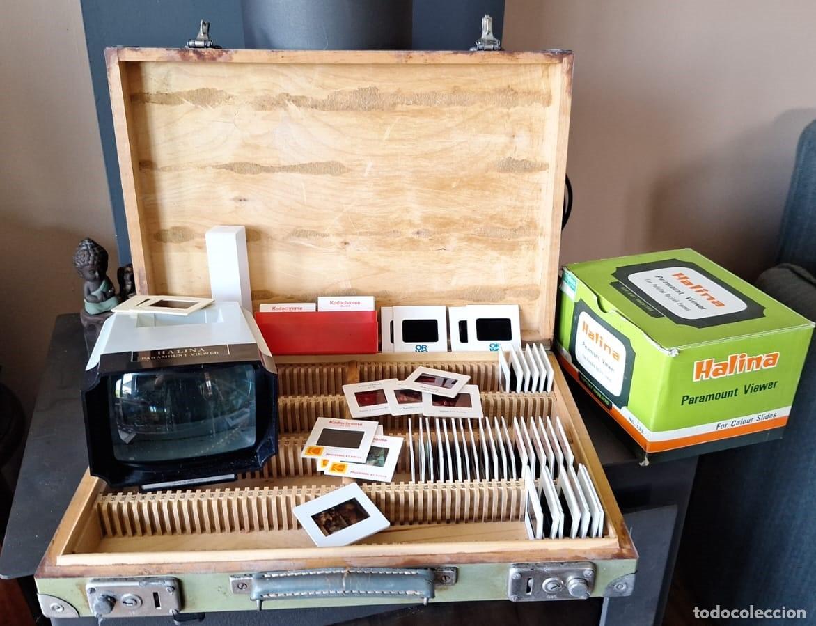 C&aacute;mara de fotos: Maleta, Visor y Diapositivas Filiminas HALINA PARAMOUNT VIEWER