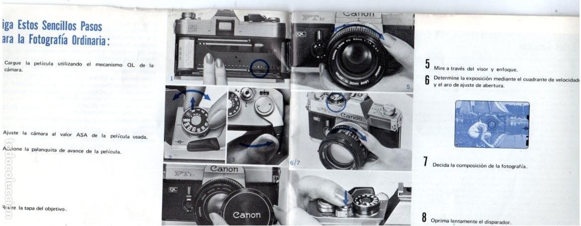C&aacute;mara de fotos: CANON FTb *** LIBRO DE INSTRUCIONES *** EDICI&Oacute;N EN ESPA&Ntilde;OL - Foto 3